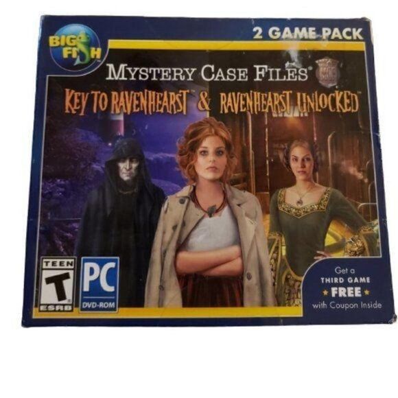 ♥4/$25 Sale Mystery Case Files Key to Ravenhearst & Ravenhearst Unlocked NWT - Picture 1 of 3